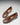Women's Penny Loafers Leather Sole, brown leather-1