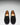 Women's Penny Loafers Leather Sole, black suede-2